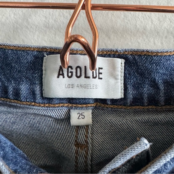 Agolde Riley High Rise Straight Crop in Pastime Size 25 - Picture 10 of 14